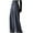 Gray, variant on Xunlbb Summer Sale! Ladies' Solid Color Casual Retro High Waisted Drape Tied Straight Leg Wide Leg Pants ,Gray S