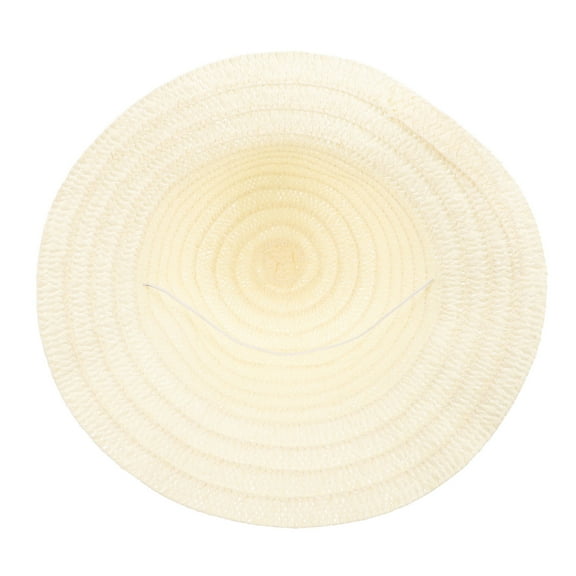 DEEPCRAFF Straw Bucket Hat 1Set Light Yellow Plastic Suitable For Children Summer Wear