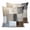 Khaki Gray Blue Light Brown, variant on 14x14 Pillow Covers Set of 2, Modern Brown Beige Throw Pillow Covers Decorative Couch Cushion Case, Grey White Color Blocks Microfiber Square Pillowcases for Bedroom Car Living Room