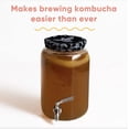 thumbnail image 4 of Craft A Brew Kombucha Brewing Jar with Valve, Cloth Cover, Pour Spout, Volume Markers, Mess-Free Bottling, 4 of 8