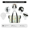 thumbnail image 3 of Travel Duffle Bag Bohemian Chicken Rabbit Flower Travel Tote Bags Carry on Luggage Waterproof Weekender Bags with Top Handle Adjustable Shoulde Strap for Travel Gym, 3 of 5