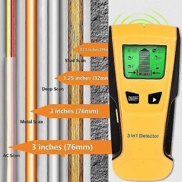 3 in 1 wall detector multifunctional wall detector metal detector find wooden needle metal cable detector wall scanner