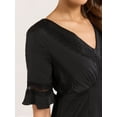 thumbnail image 3 of Sofia Jeans Women's Lace Inset Midi Dress, Mid Calf Length, Sizes XS-XXXL, 3 of 3
