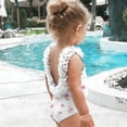 thumbnail image 3 of MKOSPLRT Baby Girl Fashion Swimsuit 3D Flower Backless One Piece Bathing Suit Casual Floral Print Swimwear Beachwear 6M-4Y, 3 of 11