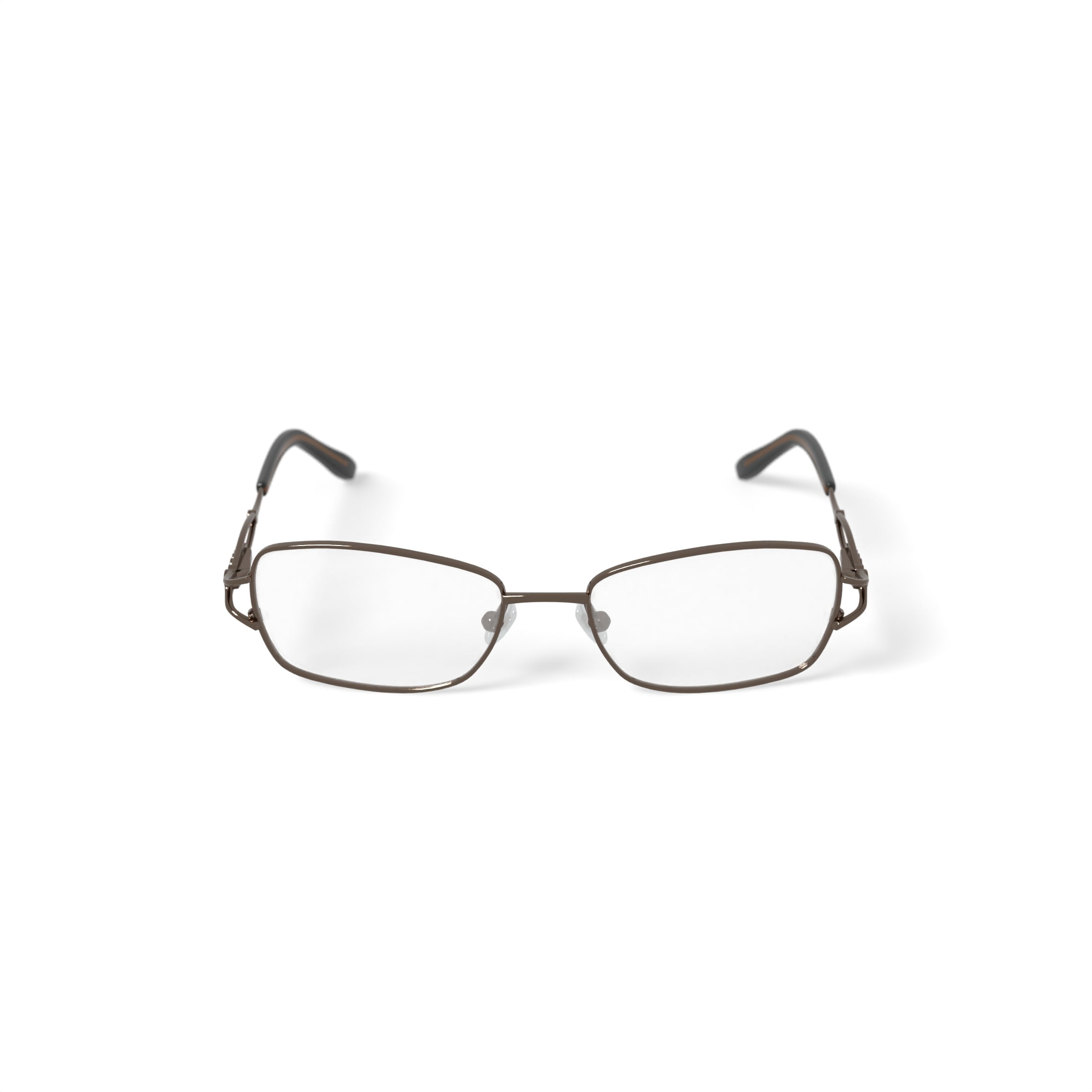 Madison Avenue Women's MAL108 Rectangular Prescription Eyeglasses with Case, Brown