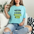 thumbnail image 2 of Funny Two Types Of People, Sarcastic Person Quote, Chalky Mint Comfort Colors T-Shirt, Medium, 2 of 3