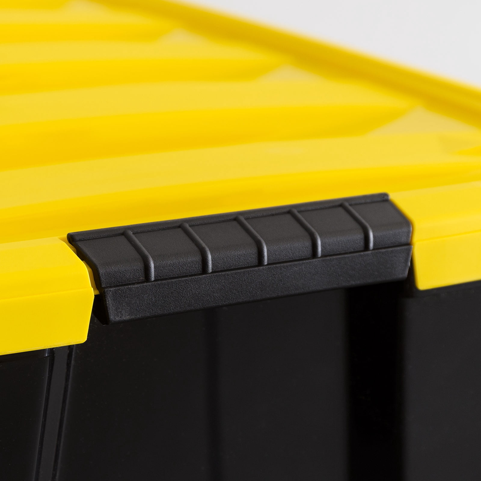IRIS 94 Qt. Plastic Storage Bins with Lids, Stackable Storage Containers, Totes, 3 Pack