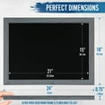 thumbnail image 6 of BizChair Rustic Grey Magnetic Wall Chalkboard, 18" x 24", Framed Decorative Chalkboard with Eraser - For Kitchen, Weddings, Restaurant Menus and More!, 6 of 18