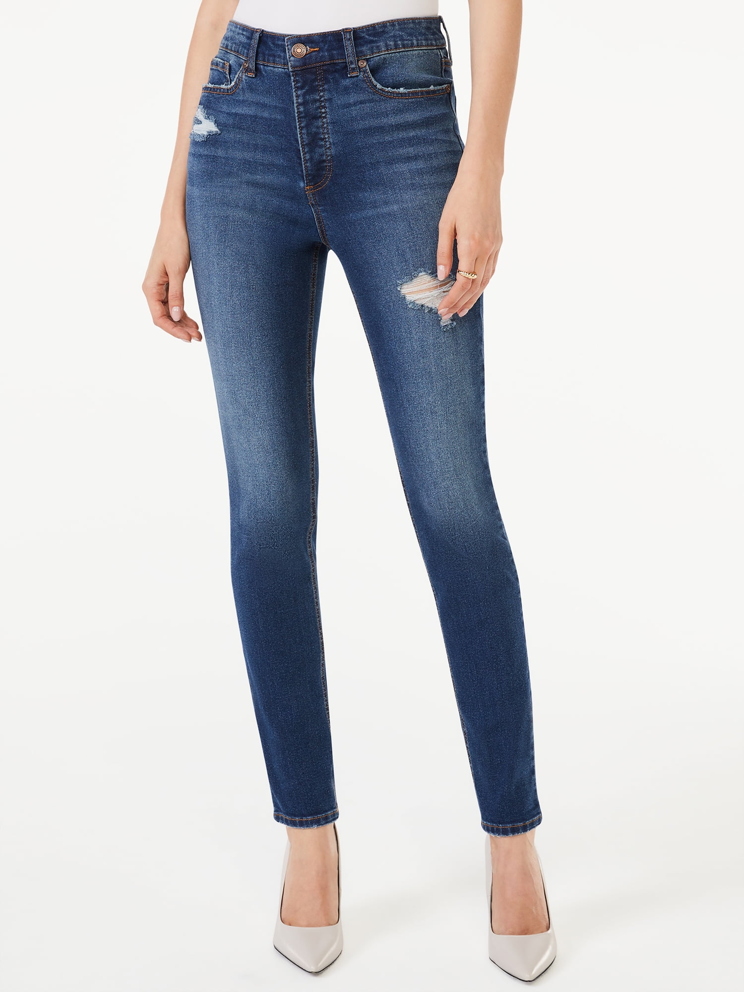 Scoop Women's Essential Skinny Jeans - Walmart.com