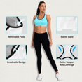 thumbnail image 5 of Sujetador deportivo BHRIWRPY Racerback con almohadillas de alto impacto para mujer, 5 of 5