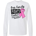 thumbnail image 3 of Inktastic Our Family Fights Together Breast Cancer Awareness Long Sleeve T-Shirt, 3 of 5