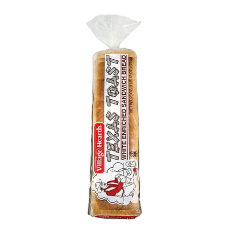 Village Hearth Enriched White Sandwich Texas Toast Bread, 28 ounces