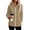 Khaki, variant on Women's Long Sleeved Coat Baeitkot Women's Fashion Women's Cardigan Coat Zipper Pocket Long Sleeved Top Coat Black XL