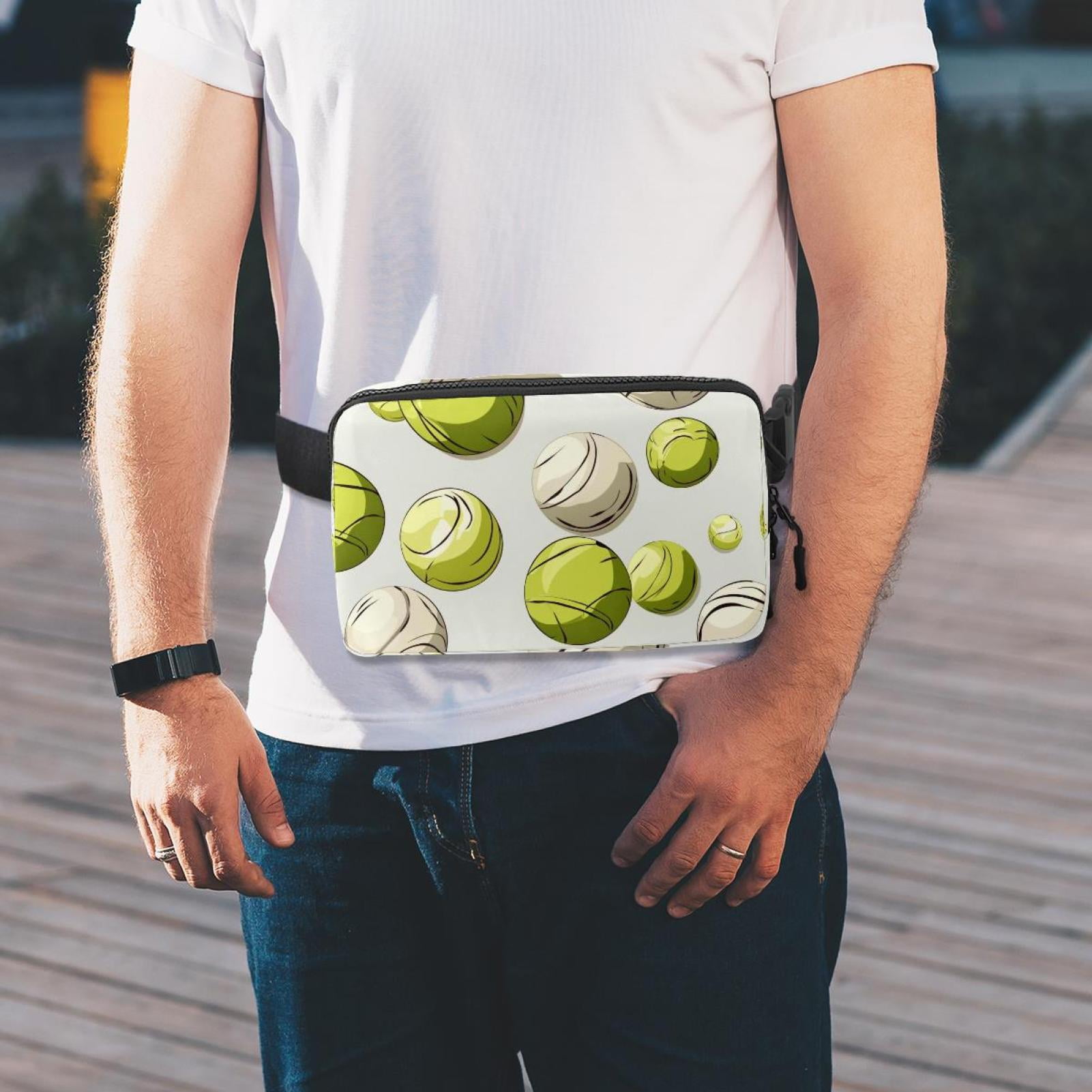 Tennis Lightweight Adjustable Waist Bag Fanny Pack Sling Bag with Extension Strap - Unisex