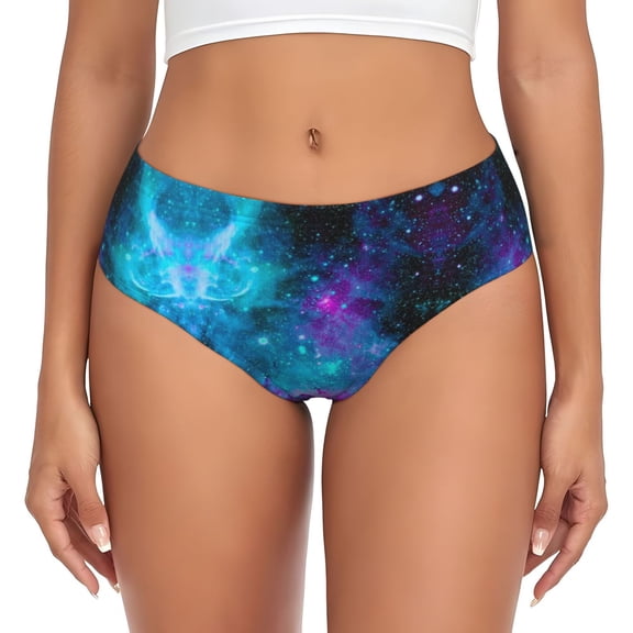 Galaxy Bikini Panties Stretch Cool 3D printed Underwear for Women X-Small
