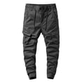 thumbnail image 1 of WEAIXIMIUNG Men's Pants 30X34 Cargo Men's Autumn Workwear Pants Solid Colour Sweatshirt Casual Pants Drawstring Drawstring Drawstring Trousers, 1 of 3