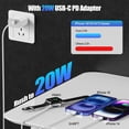 thumbnail image 4 of Cargador Kitminun 3 en 1 USB C magnético para Apple Watch y iPhone, 4 of 7