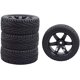 thumbnail image 4 of LINLIN 4 piezas de neumáticos de goma para coche RC y llantas de plástico compatibles con coches de carreras de turismo en carretera a escala 1/10 Traxxas HSP HPI Tamiya Sakura, 4 of 6