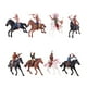thumbnail image 2 of Paquete de 8 Figuras de vaquero occidental Hugo con caballos, 2 of 10