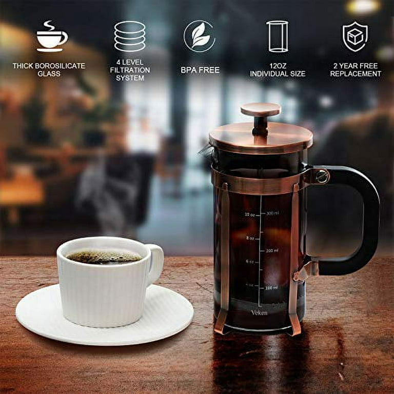 Double-Walled French Press Coffee Mug Thermo Glass AdHoc SINGLE