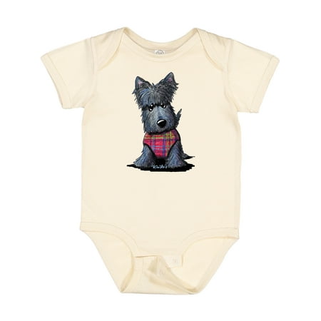 

Inktastic Scottie Dog in Plaid Gift Baby Boy or Baby Girl Bodysuit