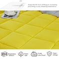 BednLinens 3 Piece Reversible Yellow Down Alternative Comforter Set