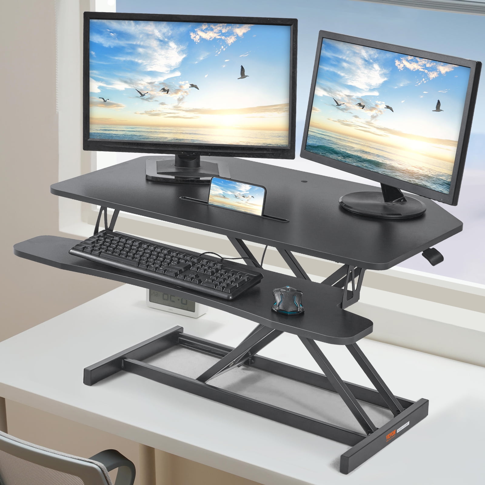 BENTISM Standing Desk Converter 2Tier Stand up Desk Riser 36