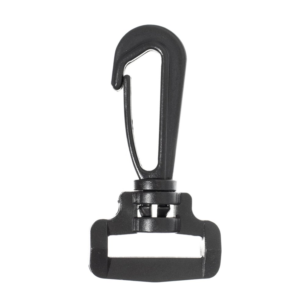Paracord Plastic Swivel Snap Hook 1 Inch Clip in Black For