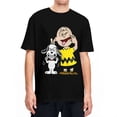 thumbnail image 2 of Camiseta para hombre, camisetas de Peanuts, Charlie Brown y Snoopy, camisetas de verano con dibujos animados de Harajuku, camisetas estéticas de algodón de talla grande, 2 of 5