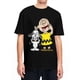 thumbnail image 2 of Camiseta para hombre, camisetas de Peanuts, Charlie Brown y Snoopy, camisetas de verano con dibujos animados de Harajuku, camisetas estéticas de algodón de talla grande, 2 of 5