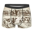 thumbnail image 4 of Goofa Cows On The Farm Printed Men's Boxer Briefs Underwear, Moisture-Wicking Underwear, Trunk,Soft and Breathable Cotton Underwear-XX-Large, 4 of 9
