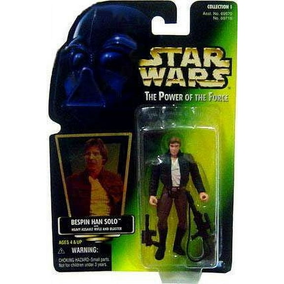 Star Wars, The Power of the Force Green Card, Bespin Han Solo Action Figure, 3.75 Inches