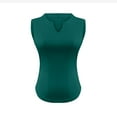 thumbnail image 7 of TKLPEHG Women'S Sleeveless Tops V-Neck Basic Tank Top Casual Comfy Summer Clothes Solid Color Lightweight Loose Sleeveless T Shirt Fashion Blouses (Green,XL), 7 of 7