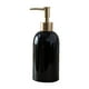 thumbnail image 3 of Botella portátil con bomba de líquido de mano de 420 ml, repuesto para jabón de cerámica para ducha de baño. Negro, 3 of 9