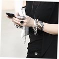 thumbnail image 2 of UPGRATOR 20Ud Remaches De Cono De Metal Plateado Para Ropa Bolsos Y Pulseras DIY, 2 of 8