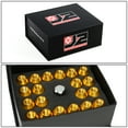 thumbnail image 6 of J2 Engineering LN-T7-018-15-GD J2 Engineering 7075 -T6 Forged Aluminum M12x1.5 20Pcs 50mm Height Close -End Lug Nut Kit w/Adapter Key (Gold), 6 of 6