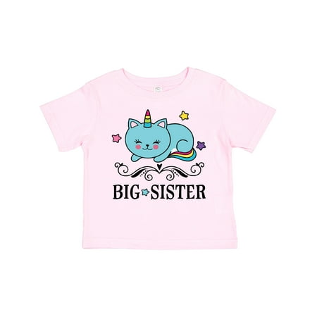 

Inktastic Big Sister Unicorn Gift Toddler Toddler Girl T-Shirt