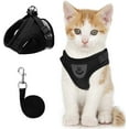 thumbnail image 1 of GFDYREE Cat Vest Harness and Small Dog Vest Harness for Walking, All Weather Mesh Harness, Cat Vest Harness with Reflective Strap, Step in Adjustable Harness for Small Cats (Black, XS), 1 of 7