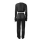 thumbnail image 5 of Puntoco Fashion Conjunto de pantalón largo arrugado de manga larga con cuello en V informal para mujer Puntoco Puntoco-7868, 5 of 5