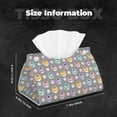 thumbnail image 6 of Lsque Cute Geese Printed Long Tissue Box Cover Holder, Facial Paper Organizer Dispenser,Triangle with Bottom Belt, PVC Leather Decorative Organizer, 6 of 9