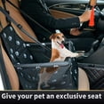 thumbnail image 2 of SWIHELP Asiento de coche para perros, asiento elevador portátil para mascotas con correa de seguridad con clip y tubo de soporte de PVC, anticolapso, perfecto para mascotas pequeñas, 2 of 5