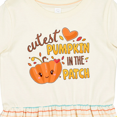 thumbnail image 4 of Inktastic Cutest Pumpkin in the Patch with Orange Heart Girls Toddler Dress, 4 of 5
