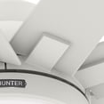 thumbnail image 6 of Hunter 72 inch Outdoor or Indoor Ceiling Fan with LED Light - White Ceiling Fan with Wall Control, For Patio, Garage, or Porch, Quiet, Standard Mount, 10 Blades - Overton 50717, Matte White, 6 of 17