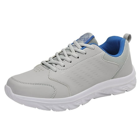 WANYNG Fashion Autumn Men Sports Shoes Flat Lightweight Lace Up Solid Color Waterproof Comfortable Casual Style Mens Canvas Sneakers Size 14 Men Leather Shoes Sneakers