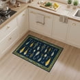 thumbnail image 2 of ODIKA Fish Fishing Vintage Nautical Lures Hooks Bobbers Bathroom Doormat for Entryway, Kitchen, Mudroom, Stain Resistant Flatwoven, 2 of 5