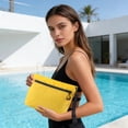 thumbnail image 4 of Dmlowu Waterproof Bag with Zipper & Handle, Lightweight Portable Beach Bag for Women, PVC Zipper Pouch for Sunscreen Phone Toiletry Cosmetic, 4 of 6