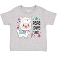 thumbnail image 3 of Inktastic Papa Loves Me- Cute and Happy Llama Boys or Girls Toddler T-Shirt, 3 of 5