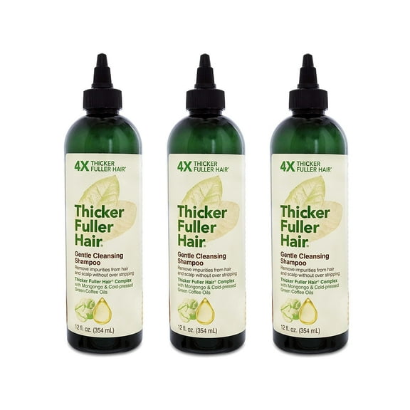 Thicker Fuller Hair Gentle Cleansing Shampoo 12 Fl. Oz. - Pack of 3