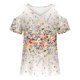 thumbnail image 4 of ICHUANYI Clearance Women Summer Sexy T- Shirt Cold Shoulder Pullover Blouse V-Neck Short Sleeve Printed Tops(Yellow, S) ICHUANYI WER2023080817879, 4 of 5
