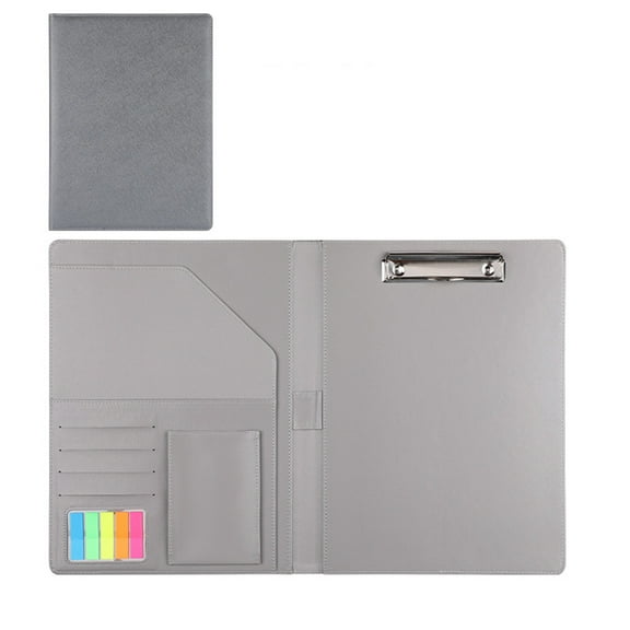 CSCHome A4 Padfolio 9.6x12.9inch Portfolio A4 Letter Sized Holder Made of Color-Changing PU Material, Leather Surface Is Delicate and Comfortable to the Touch